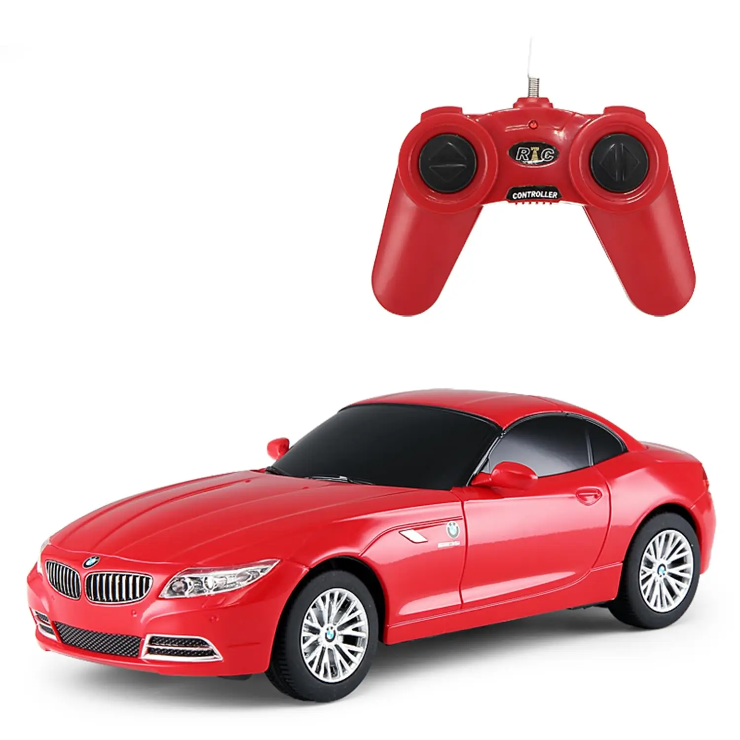 RASTAR 39700 1/24 BMW Z4 RC Car - Ideal Gifts for Play & Display - Officially Licensed Toy Car Model with Remote Controller for Kids, Teens & Adults - Red