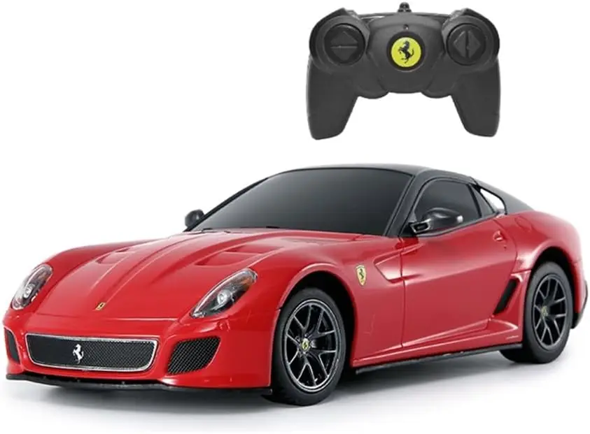 RASTAR 46400 1/24 Ferrari 599 GTO RC Car - Ideal Gifts for Play & Display - Officially Licensed Toy Car Model with Remote Controller for Kids, Teens & Adults - Red
