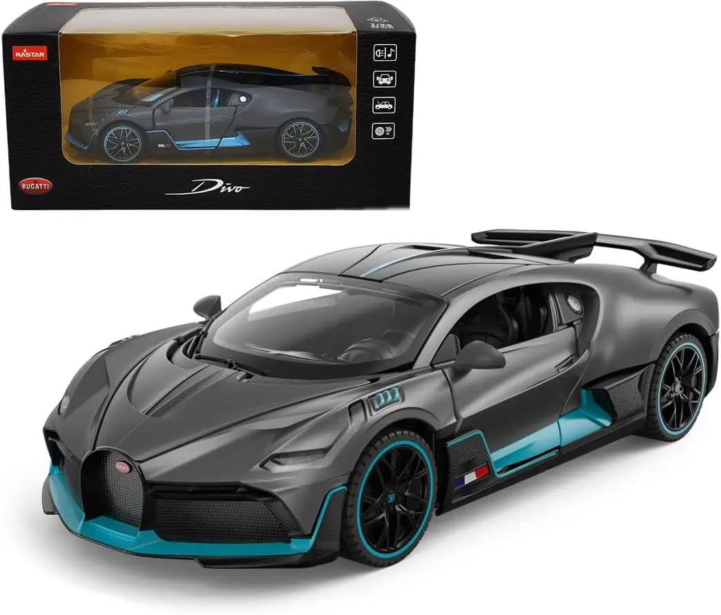 RASTAR 64210 1/32 Metal Diecast Pullback Car - Officially Licensed Bugatti DIVO Collectible Model Car with Openable Doors & Hood for Play & Display - Ideal Gift for Car Lovers...