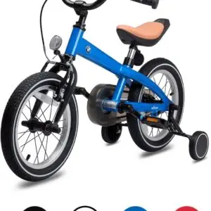 RASTAR BMW 14 Inch Toddler Bike with Training Wheels for Boys and Girls Age 3-7, a Valuable Outdoor Gift of Kids Light Weight Bicycle for Children 3 4 5 6 7 Years Old, Cordoba Blue