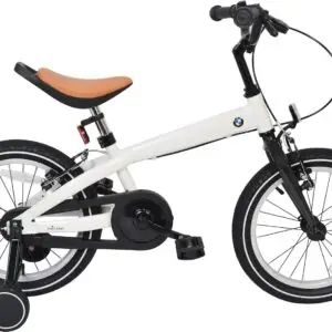 RASTAR BMW 16 Inches Kids' Bike with Training Wheels for Boys and Girls Aged 4-7, a Valuable Bicycle Gift for Kids/Children 4 5 6 7 Years Old, White